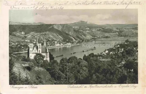 AK / Ansichtskarte REMAGEN Panorama mit Apollinariskirche und Erpeler Ley