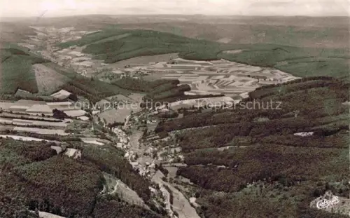 AK / Ansichtskarte Obersensbach Sensbachtal Odenwaldkreis Hessen Fliegeraufnahme mit Untersensbach