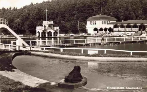 AK / Ansichtskarte Michelstadt Odenwald Hessen Schwimmbad