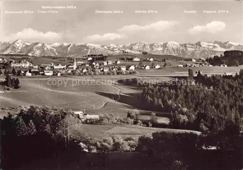 AK / Ansichtskarte Scheidegg Allgaeu Bayern mit Didamskopf Hittisauer Winterstaude Zitterklopfen und Canisfluh