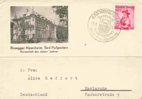 AK / Ansichtskarte BAD HOFGASTEIN AT Rosegger Alpenheim Kuranstalt