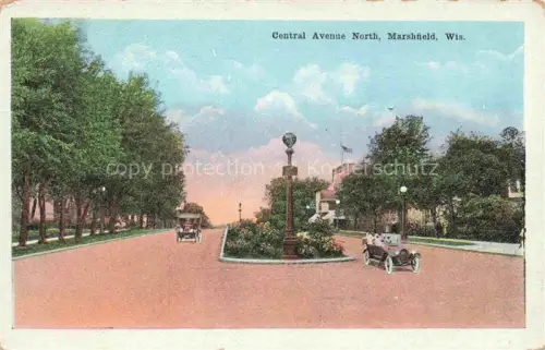 AK / Ansichtskarte Marshfield Wisconsin USA Central Avenue Northe
