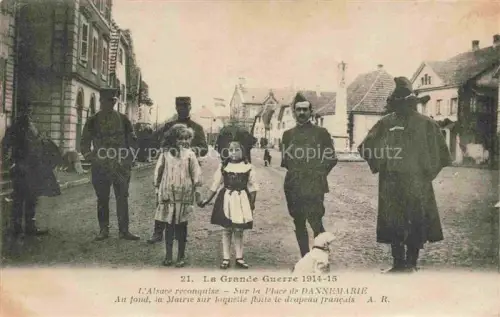 AK / Ansichtskarte DANNEMARIE  Dammerkirch Alsace 68 Haut-Rhin Pendant la Grande Guerre 1914-15 L'Alsace reconquise sur la place