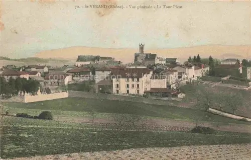 AK / Ansichtskarte St-Verand Villefranche-sur-Saone 69 Rhone Vue générale et la Tour Picot