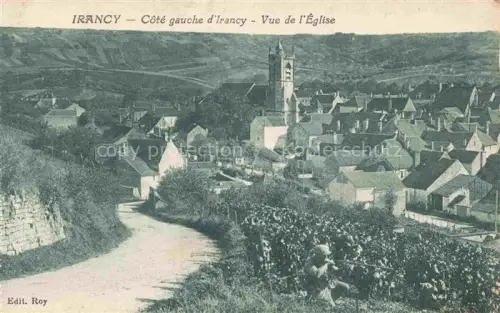 AK / Ansichtskarte Irancy Auxerre 89 Yonne Côté gauche d'Irancy vue de l'église