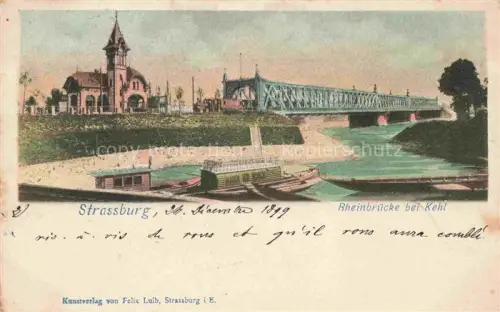 AK / Ansichtskarte Kehl  Rhein Baden BW Rheinbruecke