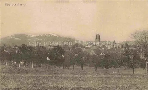 AK / Ansichtskarte Oberburnhaupt Burnhaupt-le-Haut 68 Haut-Rhin Ansicht mit Kirche Feldpost