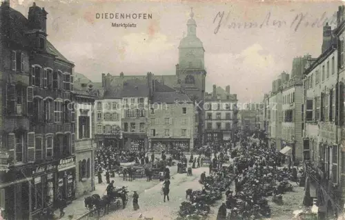 AK / Ansichtskarte Diedenhofen Thionville 57 Moselle Marktplatz