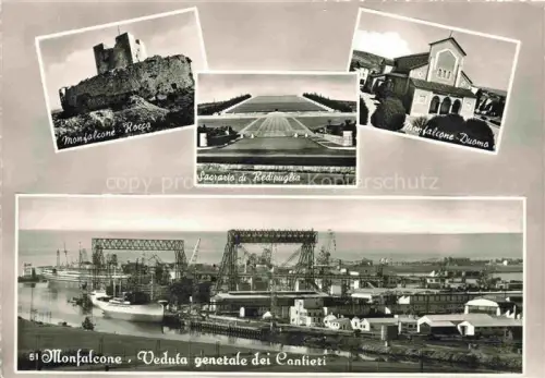 AK / Ansichtskarte Monfalcone Gorizia Goerz IT Rocca Duomo Veduta generale dei Cantieri Sacrario di Redipuglia