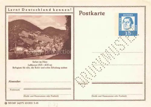AK / Ansichtskarte Sieber Herzberg am Harz Panorama