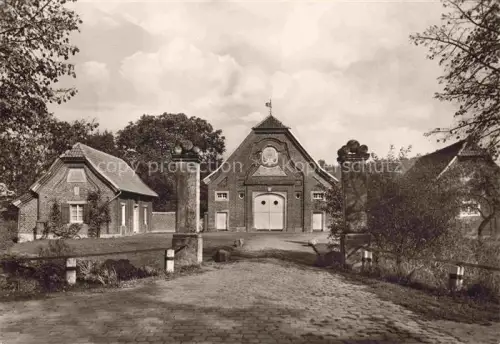 AK / Ansichtskarte Nienberge Muenster Westfalen Haus Rueschhaus Wohnsitz von Annette von Droste Huelshoff Bauernhoffront