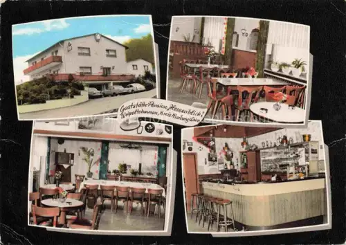 AK / Ansichtskarte Weipoltshausen Gladenbach Gaststaette Pension Hessenblick Gastraeume Bar