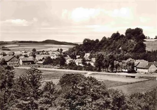 AK / Ansichtskarte Berneburg Sontra Hessen Panorama Gasthaus Gonnermann
