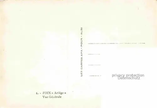AK / Ansichtskarte FOIX 09 Ariege Vue generale aerienne