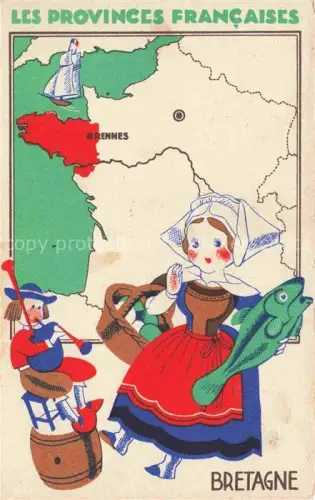 AK / Ansichtskarte RENNES 35 Ille-et-Vilaine Collection Les Provinces Francaises Historie Kuenstlerkarte