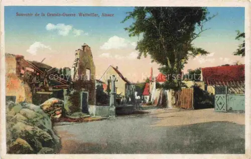 AK / Ansichtskarte Wattwiller Wattweiler THANN 68 Haut-Rhin Ruines Grande Guerre Truemmer 1. Weltkrieg