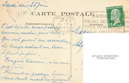 AK / Ansichtskarte AVIGNON 84 Vaucluse IVe Congrès National Fédération Nationale des Syndicats d'Agents généraux d'Assurance Kuenstlerkarte