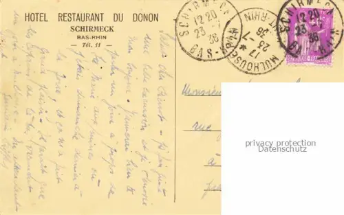 AK / Ansichtskarte Schirmeck Molsheim 67 Bas-Rhin Hotel Restaurant du Donon