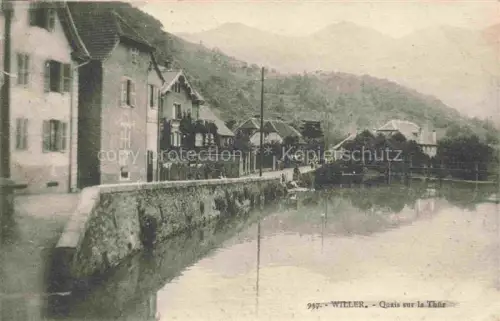 AK / Ansichtskarte Willer 68 Weiler Elsass Willer-sur-Thur THANN 68 Haut-Rhin Quais sur la Thuer