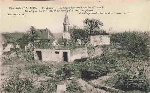 AK / Ansichtskarte Eglingen ALTKIRCH 68 Haut-Rhin Bombardement par les Allemands Ruines Grande Guerre Truemmer 1. Weltkrieg