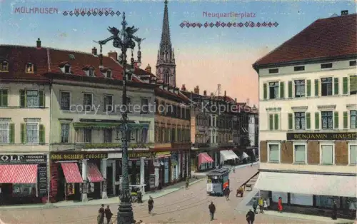 AK / Ansichtskarte MULHOUSE Muehlhausen 68 Alsace Neuquartierplatz Feldpost