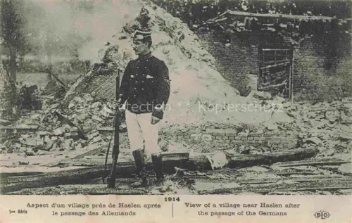 AK / Ansichtskarte Haelen ROERMOND Limburg NL Aspect d'un village près de Haelen après le passage des Allemands