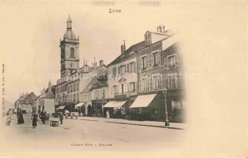 AK / Ansichtskarte Lure  70 Haute-Saone Grande Rue et l'église