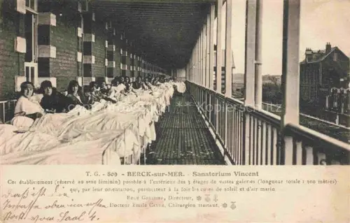 AK / Ansichtskarte BERCK-PLAGE 62 Sanatorium Vincent
