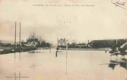 AK / Ansichtskarte Auxerre 89 Yonne La Crue de 1910 Avenue du Pont de la Tournelle
