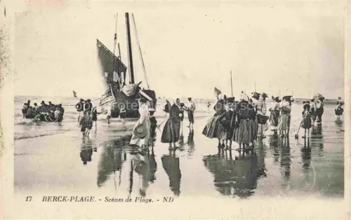 AK / Ansichtskarte BERCK-PLAGE 62 Scènes de plage