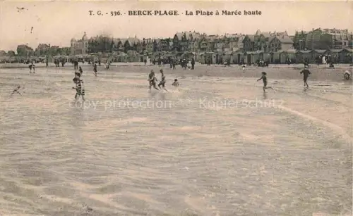 AK / Ansichtskarte BERCK-PLAGE 62 La plage à marée haute
