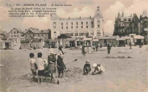 AK / Ansichtskarte BERCK-PLAGE 62 A la plage à marée basse