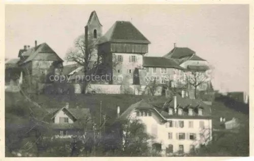 AK / Ansichtskarte Aarberg BE Teilansicht mit Kirche