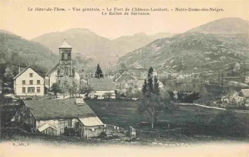 AK / Ansichtskarte Notre Dame des Neiges Le Fort de Château Lambert Ballon de Servance