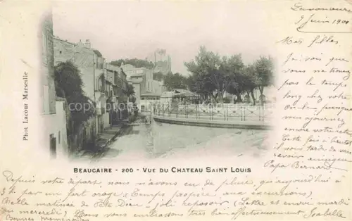 AK / Ansichtskarte Beaucaire  NIMES 30 Gard Vue du Château Saint Louis