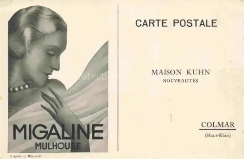 AK / Ansichtskarte COLMAR 68 Haut-Rhin Maison Kuhn Nouveautés Migaline Commande