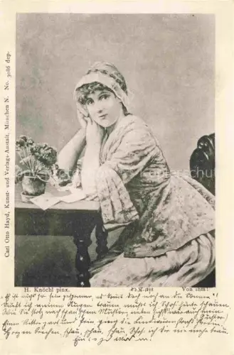 AK / Ansichtskarte KNoeCHL H. Kuenstlerkarte Carl Otto Hayd Frau Von ihm!