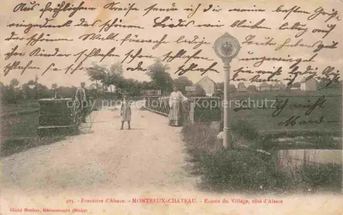 AK / Ansichtskarte Grenze Douane Zoll Frontiere Border-- Montreux Chateau Alsace 