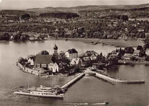 AK / Ansichtskarte Wasserburg am Bodensee Bayern Fliegeraufnahme