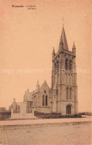 AK / Ansichtskarte Westende MIDDELKERKE Belgie De Kerk