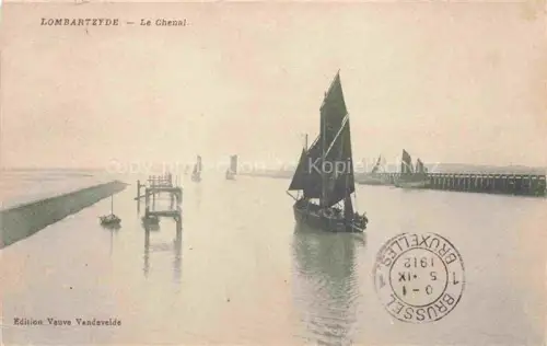 AK / Ansichtskarte Lombartzyde Lombartzijle Lombartzijde West-Vlaanderen Belgie Le Chenal