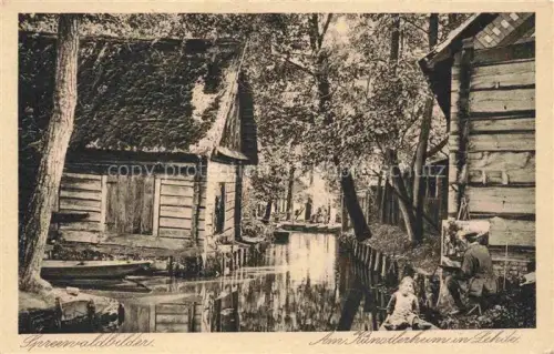 AK / Ansichtskarte Lehde Luebbenau Spreewald Brandenburg Am Kuenstlerheim