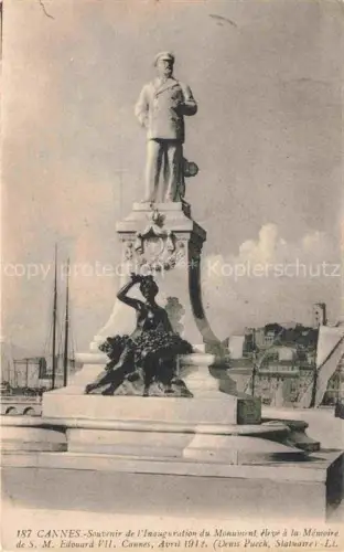 AK / Ansichtskarte CANNES 06 Alpes-Maritimes Souvenir de l'Inauguration du Monument eleve a la Memoire de SM Edouard VII