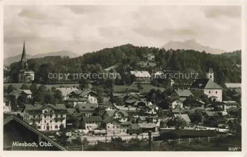 AK / Ansichtskarte Miesbach Bayern Stadtansicht mit Kirchen