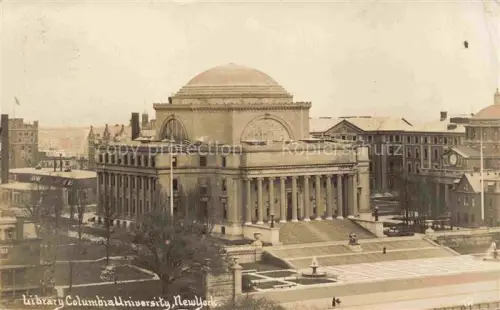 AK / Ansichtskarte NEW YORK City USA Library Columbia University