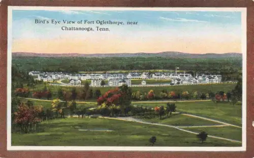 AK / Ansichtskarte Chattanooga Tennessee USA Bird's eye view of Fort Oglethorpe