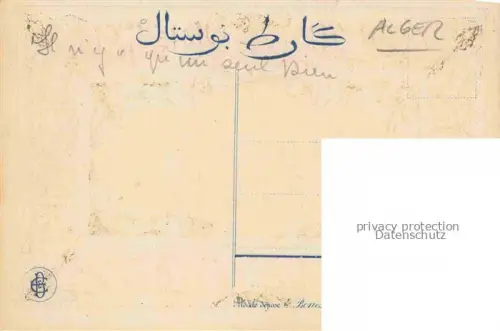 AK / Ansichtskarte ALGER  Algerie Kuenstlerkarte