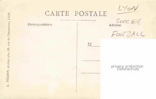AK / Ansichtskarte LYON 69 Rhone Soccer Football Mannschaftsfoto