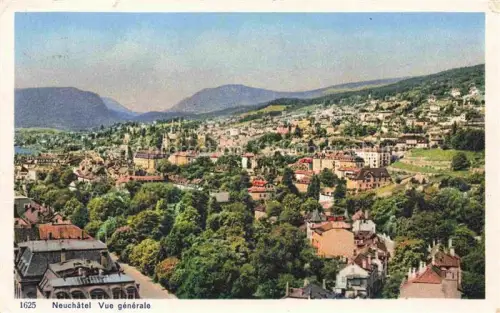 AK / Ansichtskarte Neuchatel NE Vue generale