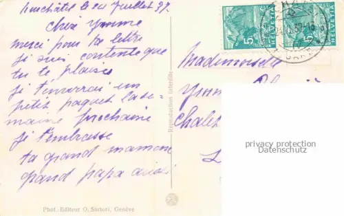 AK / Ansichtskarte Neuchatel NE Vue generale